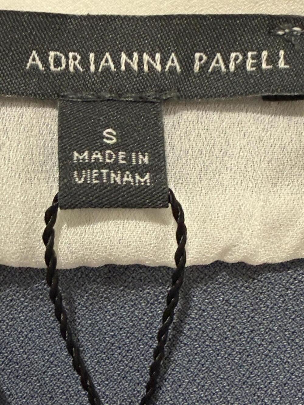 NWT ADRIANNA PAPELL 90's Quiet Luxury Layered Collar Sweater Twofer Blouse Top - Picture 12 of 12